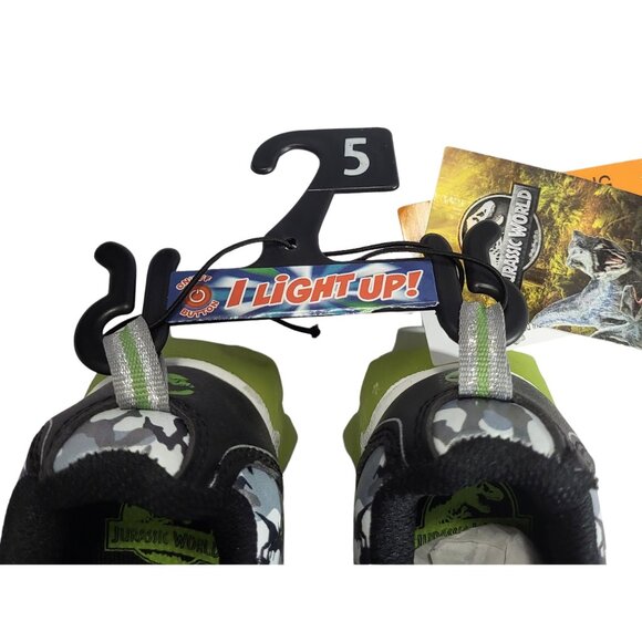 UNIVERSAL STUDIOS Jurassic Park Lighted Shoes - New With Tags Infant Boys 5 - Picture 5 of 5